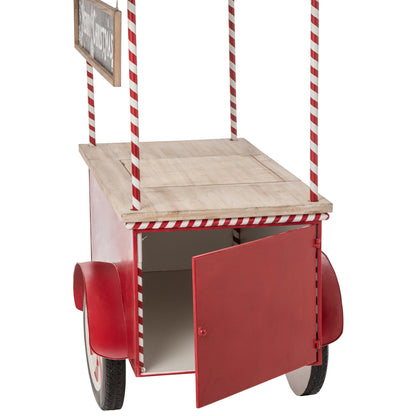 Buffet Kiosco Metal Rojo/Blanco J-Line