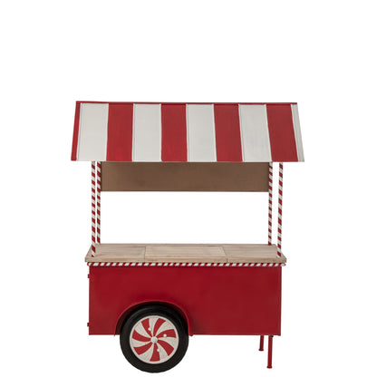 Buffet Kiosco Metal Rojo/Blanco J-Line