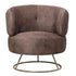 Carice Brown fauteuil infinity 3 bison gold base PTMD - Fauteuil - PTMD - livinglovely.nl
