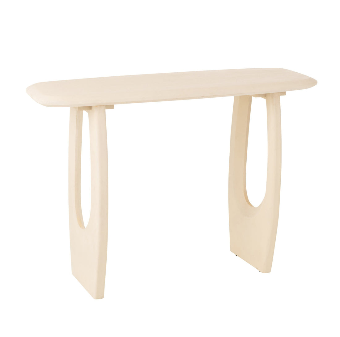 Console Mark Mangohout Wit - Sidetable - J-Line - livinglovely.nl