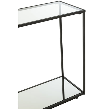 Consola Metal/Vidrio Negro J-Line