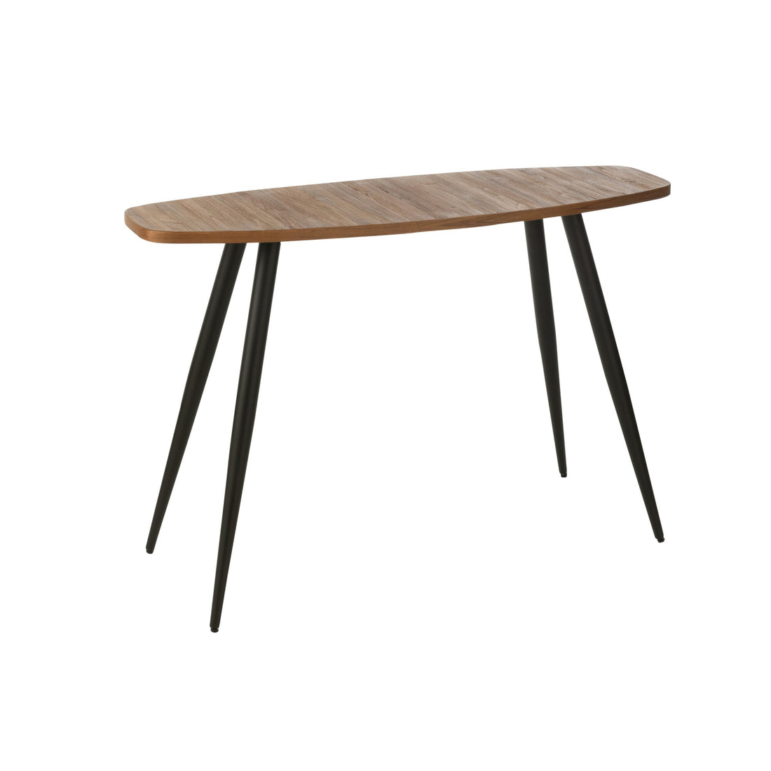 Consola Ovalada de Teca Reciclada Natural J-Line
