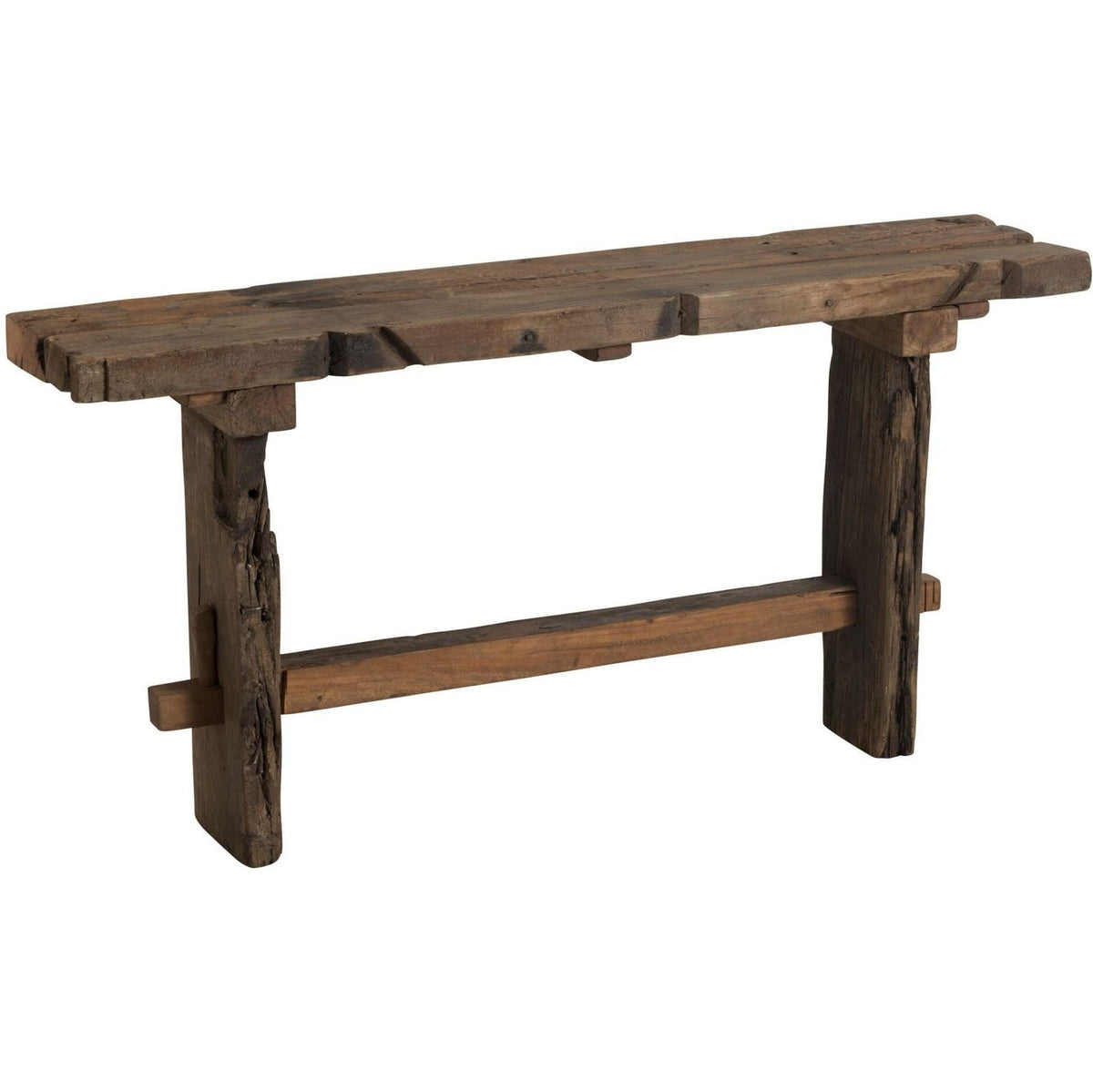 Consola de madera reciclada rústica marrón J-Line