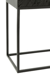 Cupboard Shanil Wood/Iron Black - - J-Line - livinglovely.nl