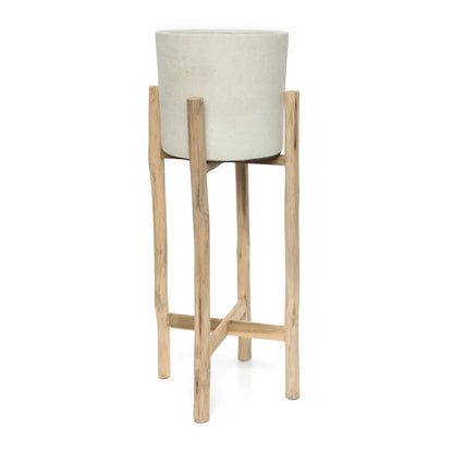 De Charcoal Hoge Plantenbak - Zwart - Large - Pot - Bazar Bizar - livinglovely.nl