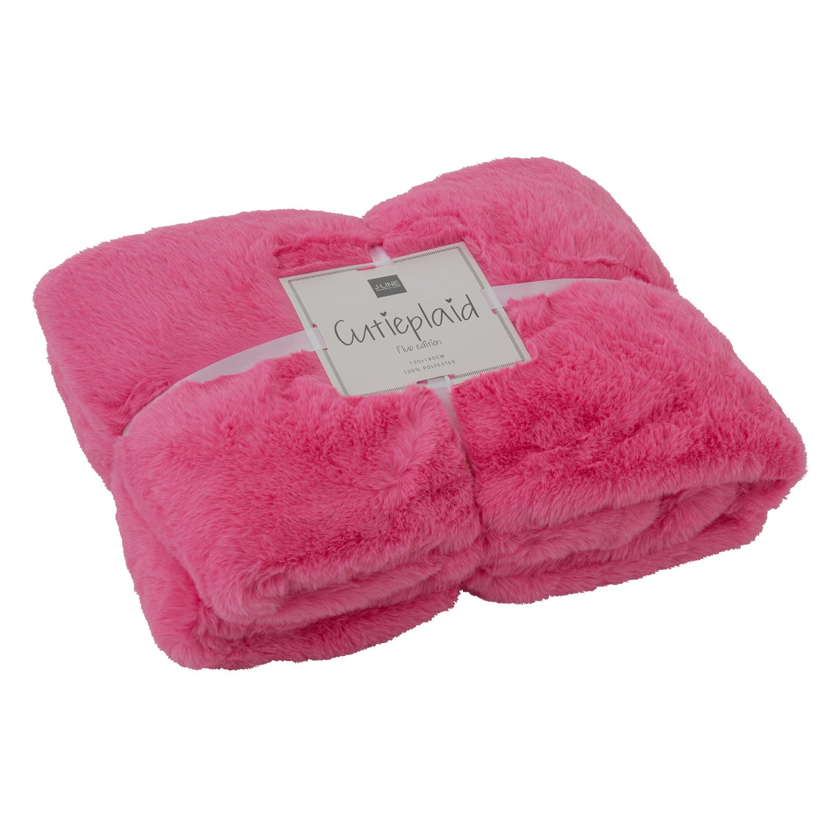 Manta Cutie Poliéster Rosa Flúor L130x180cm J-Line