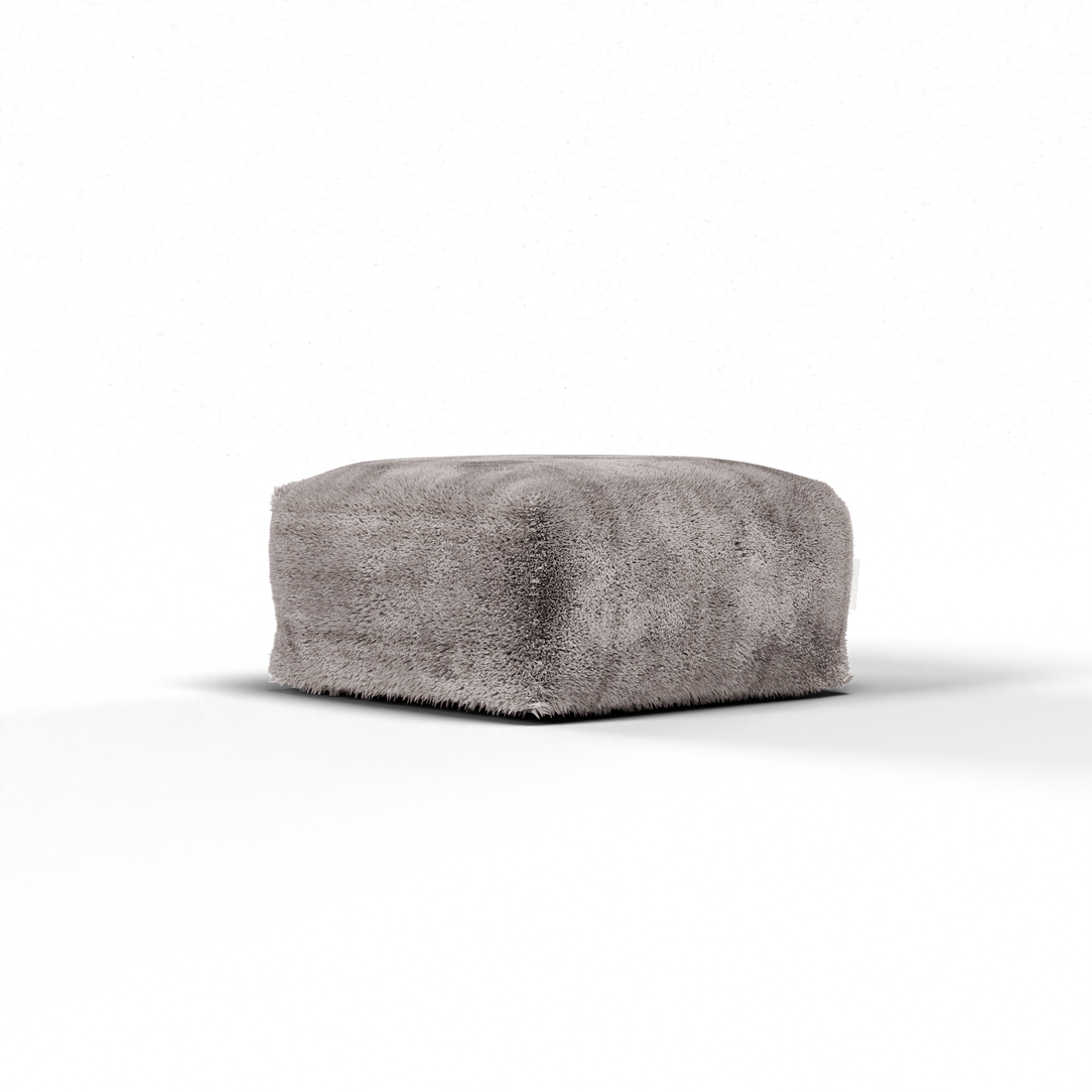 Laui Lounge Doodle Square Pouf Taupe, grijsbruine poef van 68x68 cm met doodle print