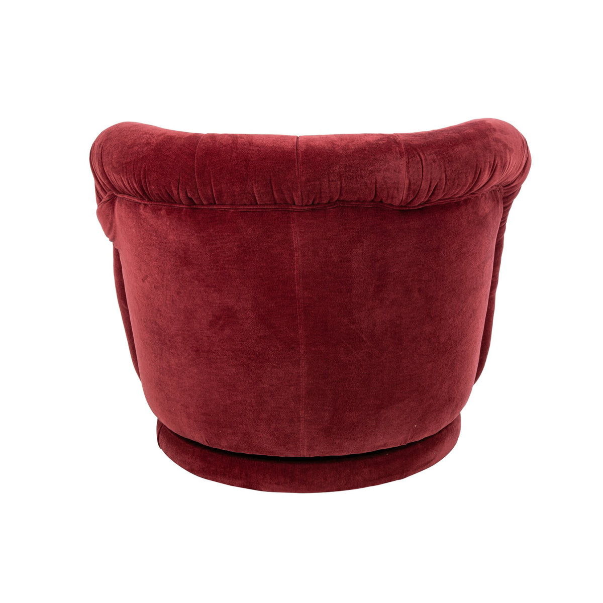 Sillón giratorio de madera contrachapada/tela burdeos J-Line