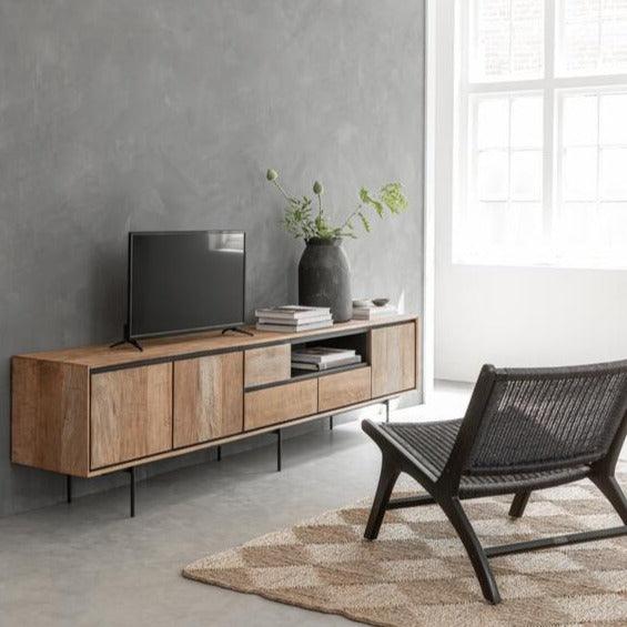 DTP Home TV Meubel Metropole Extra Large 235cm - TV meubel - DTP Home - livinglovely.nl