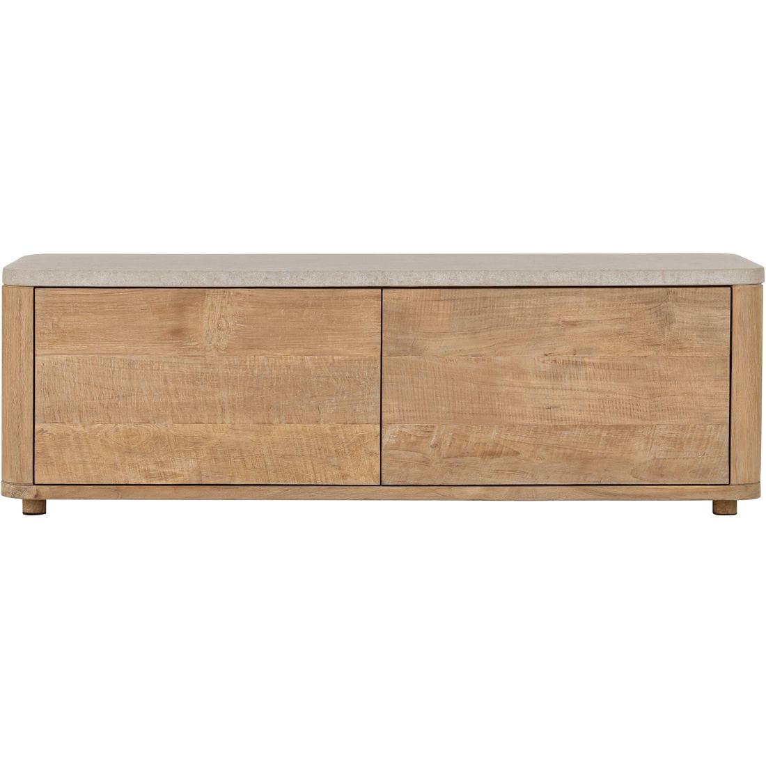 DTP Home Mueble de TV Nova Pequeño con Encimera de Travertino