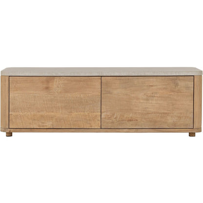 DTP Home Mueble de TV Nova Pequeño con Encimera de Travertino
