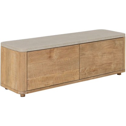 DTP Home Mueble de TV Nova Pequeño con Encimera de Travertino