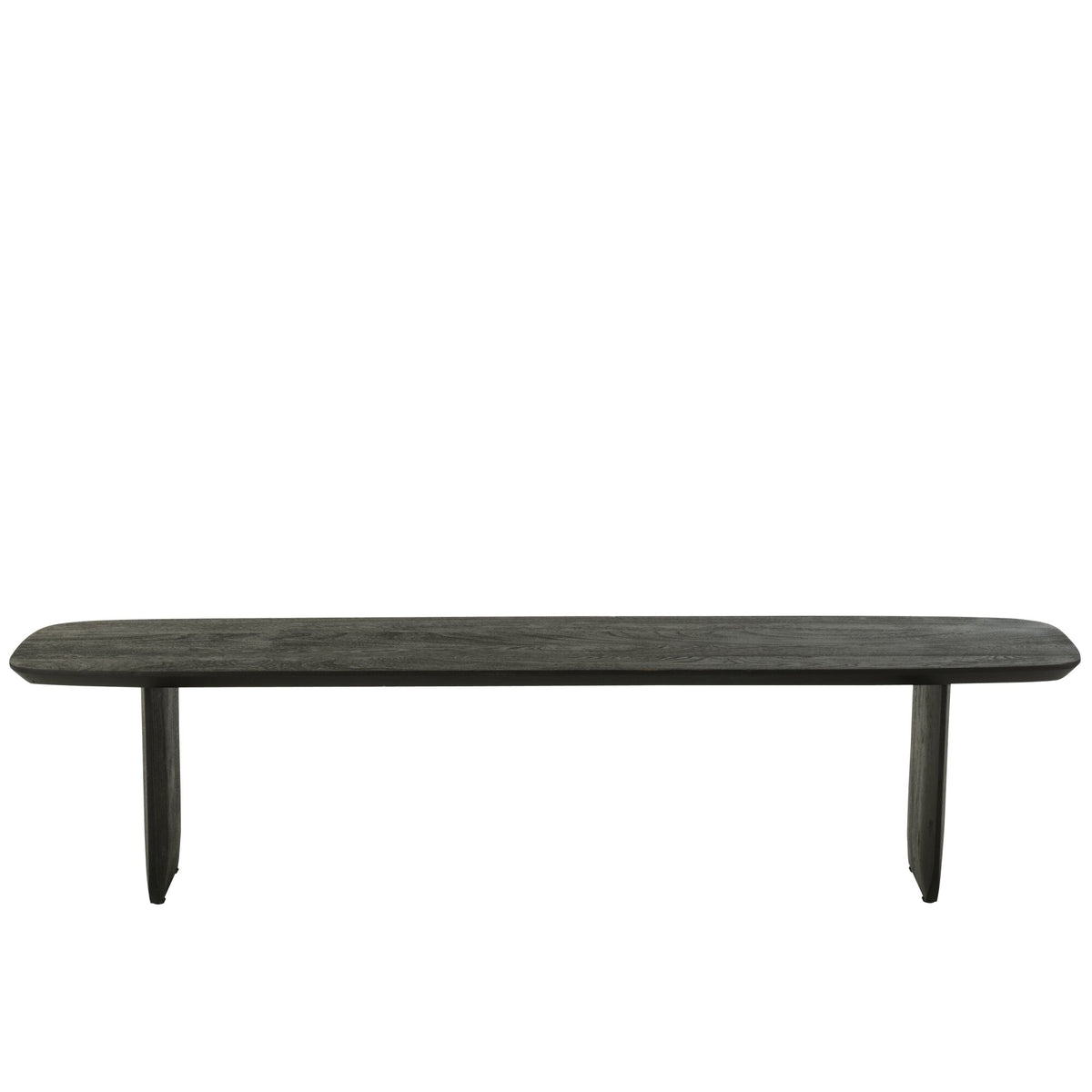 Banco de comedor de madera de acacia negro 190 cm J-Line