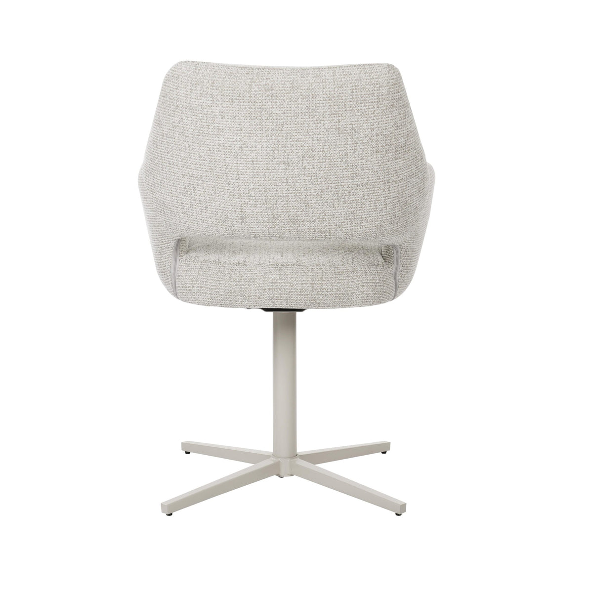 Eetkamerstoel Lux van Starfurn in beige, bovenaanzicht van de zitting