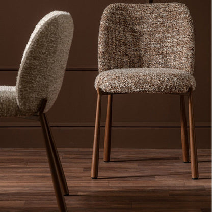 Eetkamerstoel Metaal Bruin J-Line