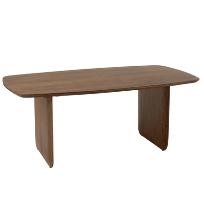 Mesa de comedor de madera de acacia marrón 190 cm J-Line