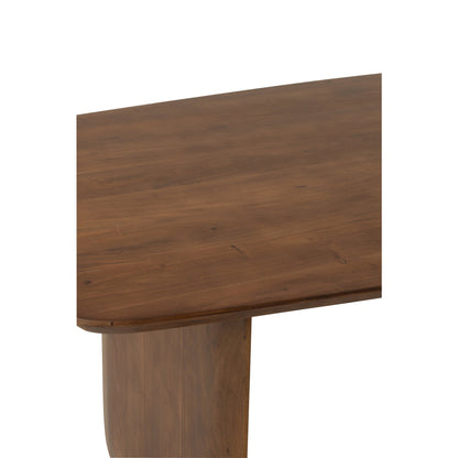 Mesa de comedor de madera de acacia marrón 190 cm J-Line