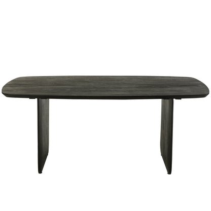 Mesa de comedor de madera de acacia negra 190x100 cm J-Line