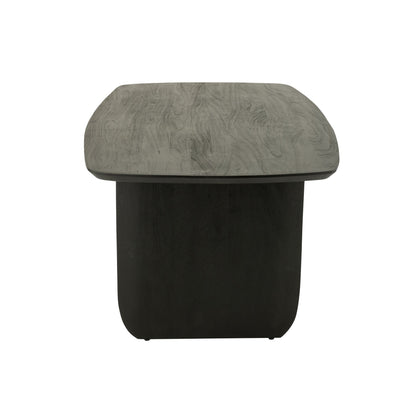 Mesa de comedor de madera de acacia negra 190x100 cm J-Line