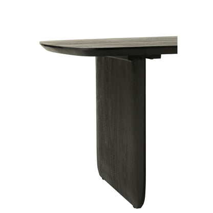 Mesa de comedor de madera de acacia negra 190x100 cm J-Line
