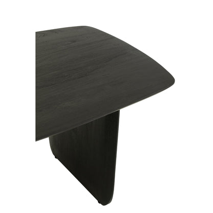 Mesa de comedor de madera de acacia negra 190x100 cm J-Line