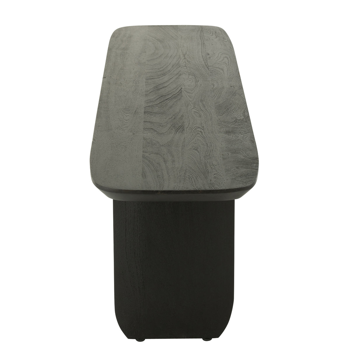 Eetkamertafel + Eetkamerbank Acaciahout Zwart 190cm J-Line - Eetkamertafel - Living Lovely - livinglovely.nl