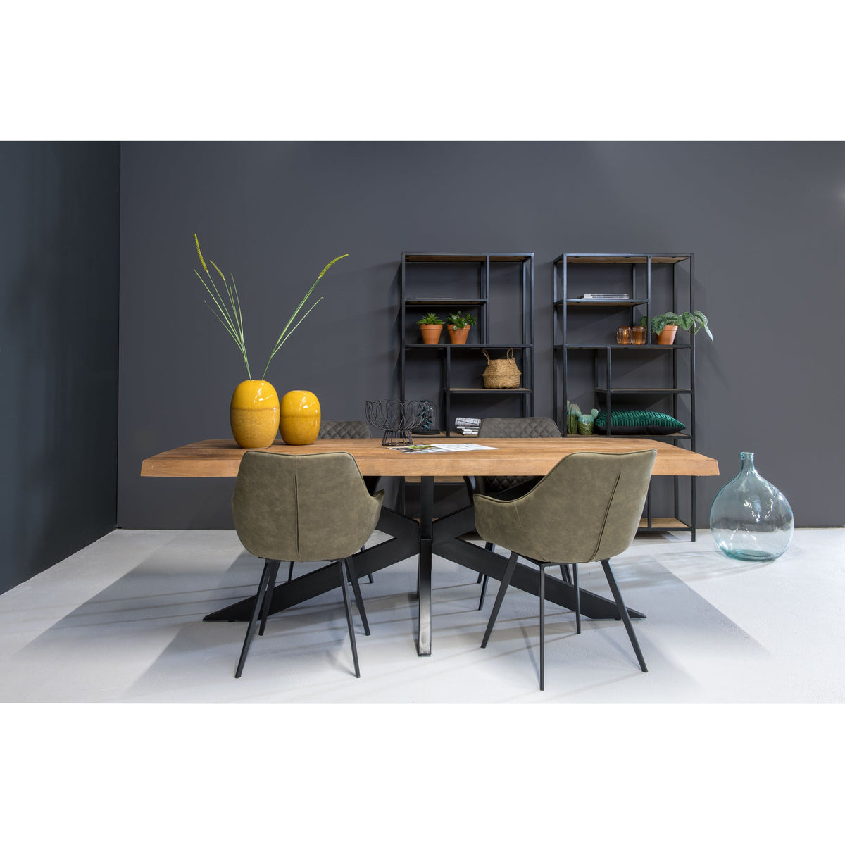 Livingfurn Nairobi Tree Top: eettafel van 220cm in Naturel