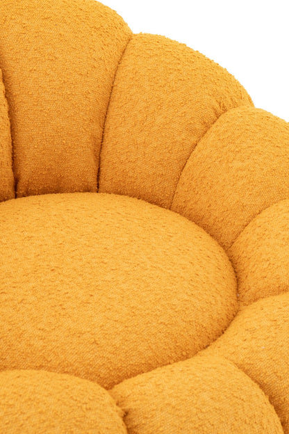 Sillón Flower Espuma Amarillo Mostaza J-Line