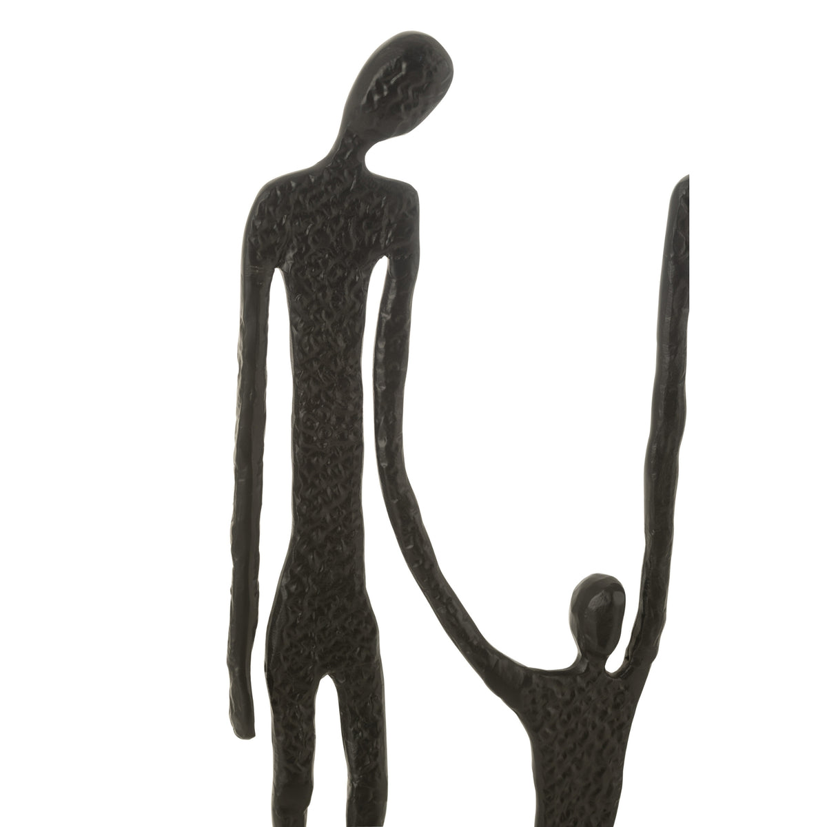 Figuur Familie Aluminium Zwart - Beeld - J-Line - livinglovely.nl