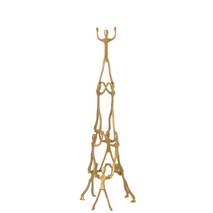 Figura Tower Aluminio Dorado H147cm J-Line