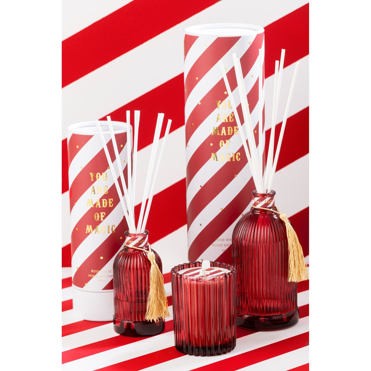 Geurverspreider Magic Geurolie Wit/Koraalrood Large 500ml J-line