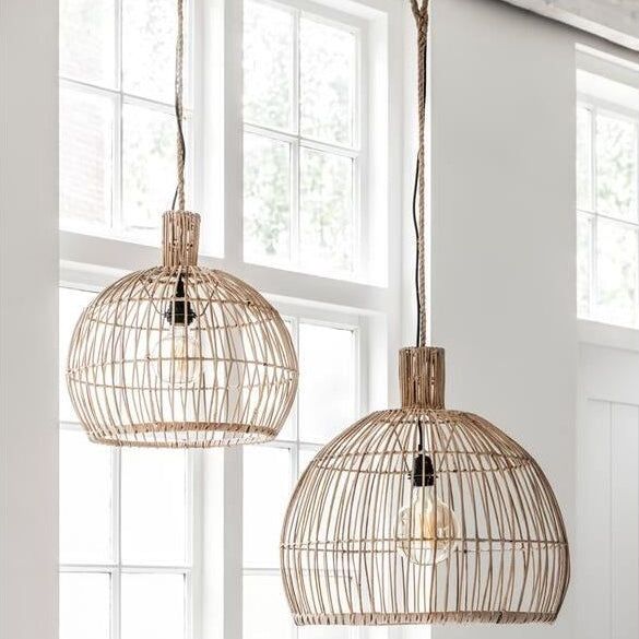 Hanglamp Las Salinas naturel large met warm licht