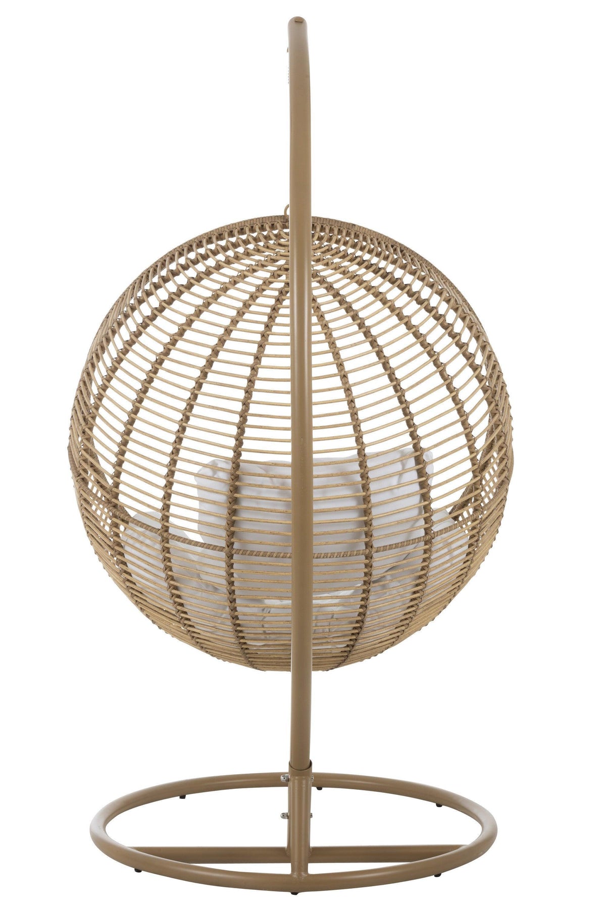 Hangstoel Rond Staal Naturel 119x110x193cm - Hangstoel - J-Line - livinglovely.nl