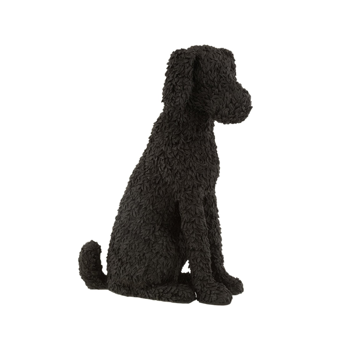 Perro Max Sentado Poly Negro J-Line