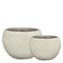 Javier Grey ceramic bowl pot round set of 2 PTMD - Pot - PTMD - livinglovely.nl