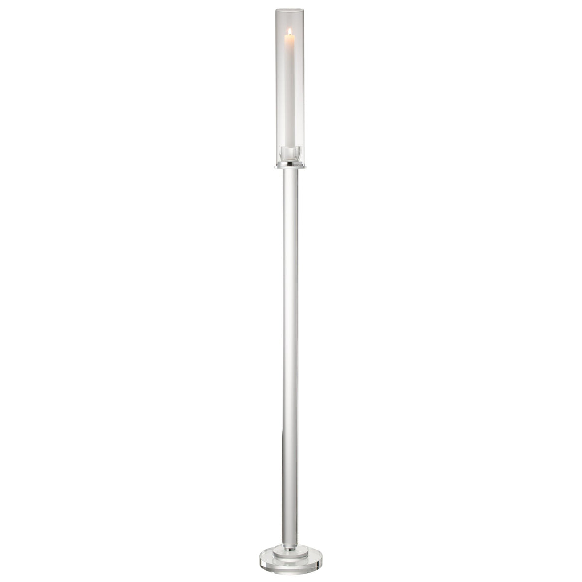 Portavelas Moira Vidrio Transparente Grande Diá14xAl120cm J-Line