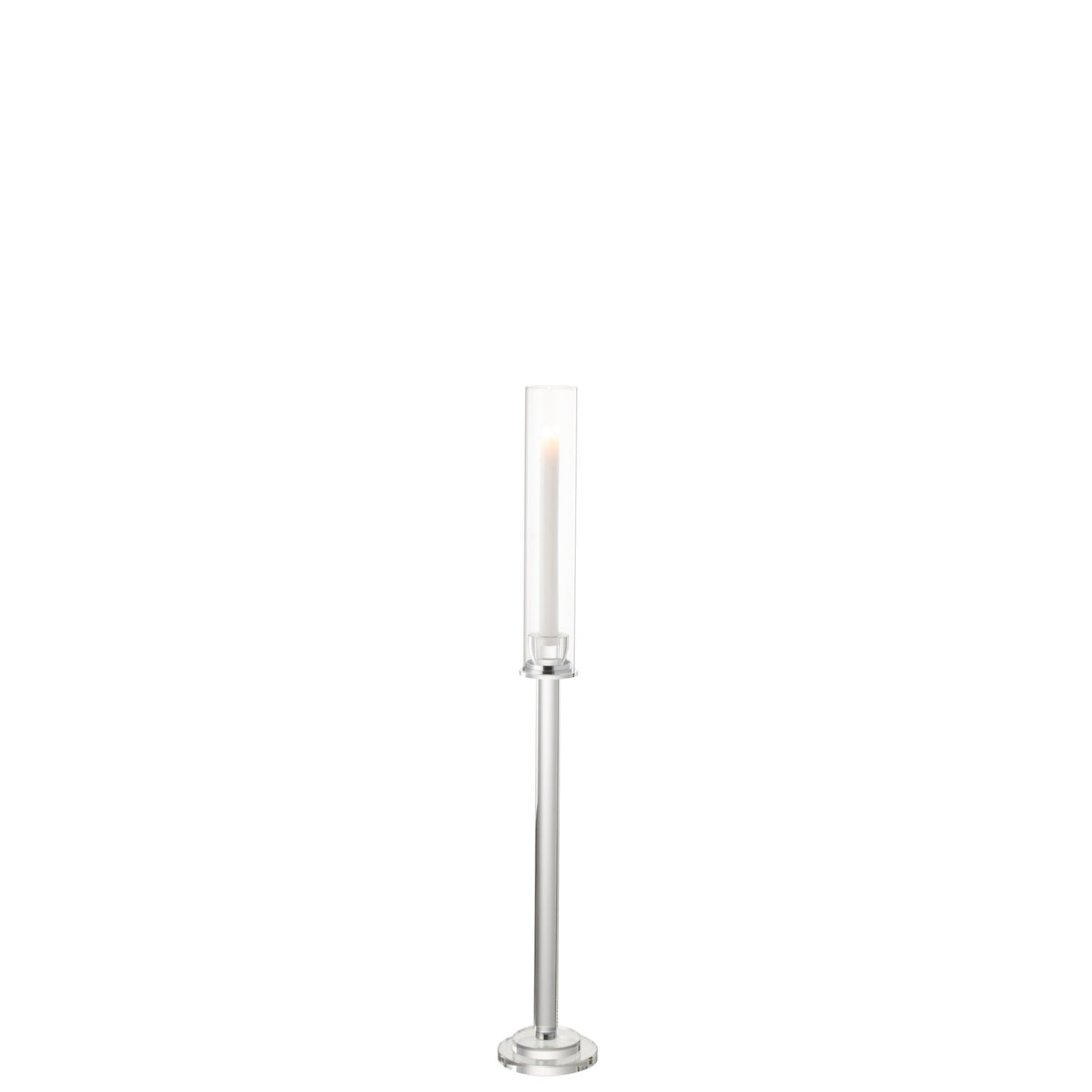 Portavelas Moira Vidrio Transparente Pequeño H80cm J-Line
