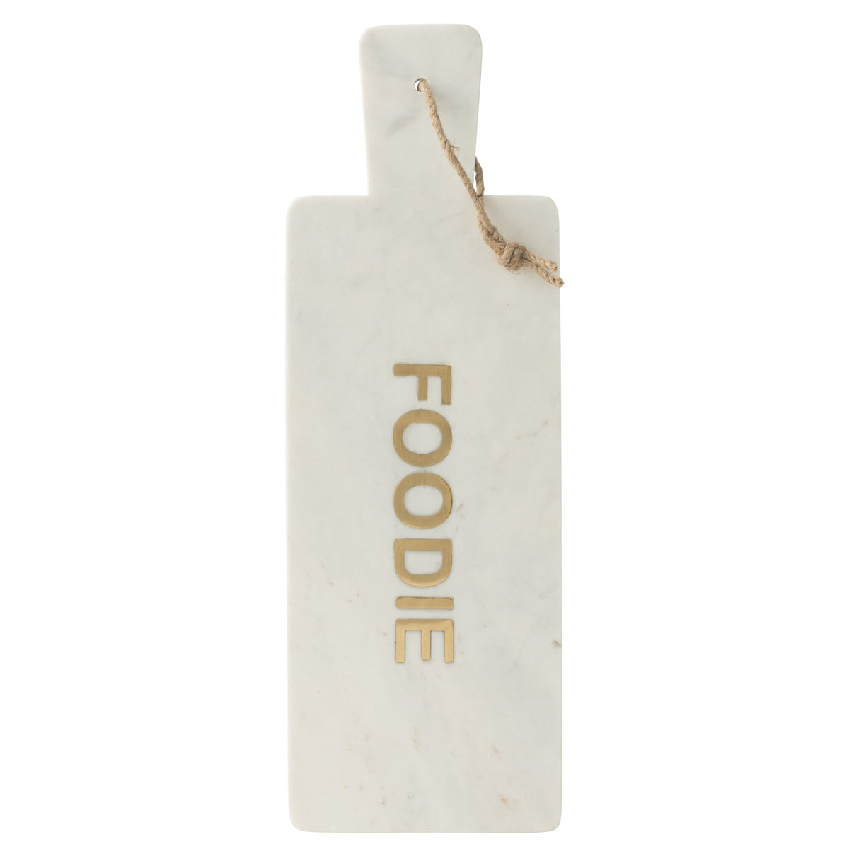 Tabla de Queso Rectangular Foodie Mármol Blanco