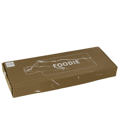Tabla de Queso Rectangular Foodie Mármol Blanco