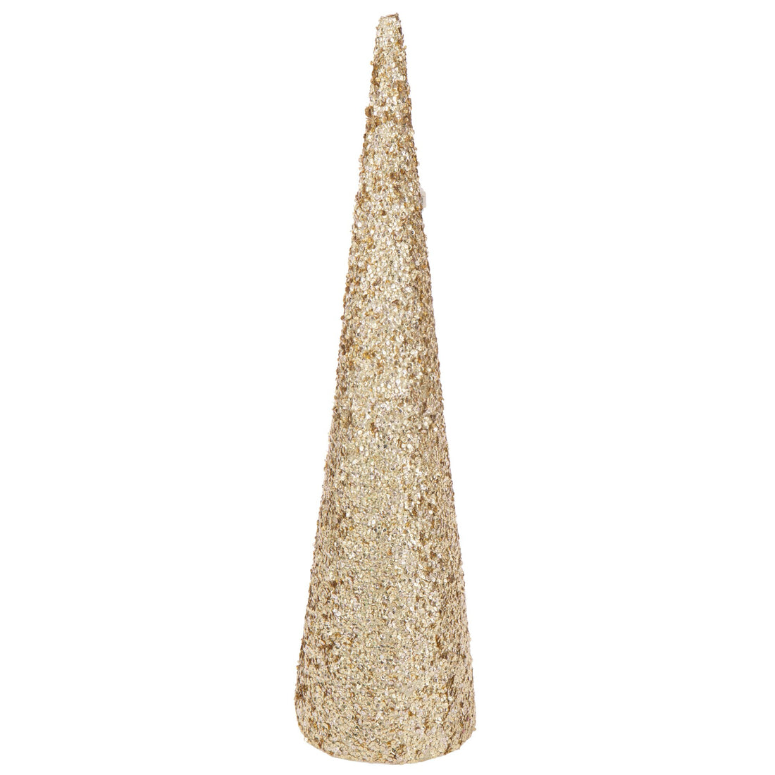 Cono de Espuma con Purpurina Color Dorado Grande H120cm J-Line