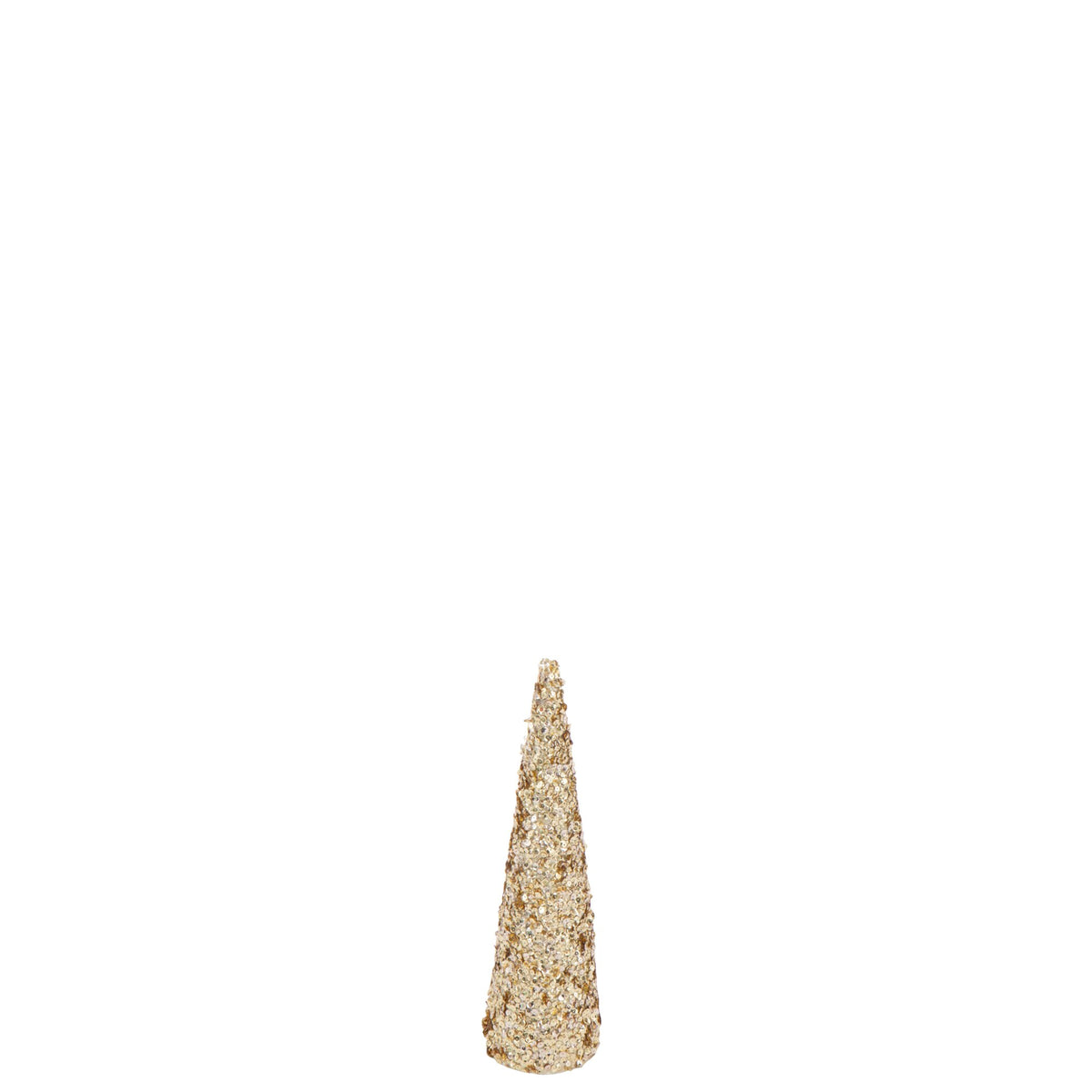 Cono de Espuma con Purpurina Color Dorado Pequeño H46cm J-Line