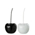 Kers Resine Blinkend Wit/Zwart Small - Beeld - J-Line - livinglovely.nl