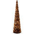 Kerstboom Sparkling Polystyreen Bruin Extra Large van J-Line, forse glinsterende bruine boom van 180cm