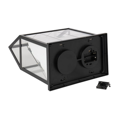 Pueblo navideño de vidrio LED multicolor mediano J-Line