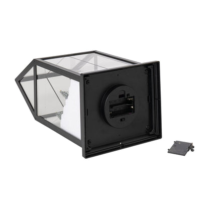 Pueblo navideño de vidrio LED multicolor pequeño J-Line