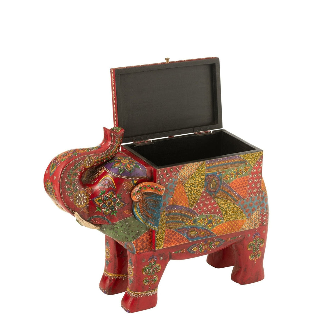 Baúl Elefante Delhi Madera de Mango Mix J-Line