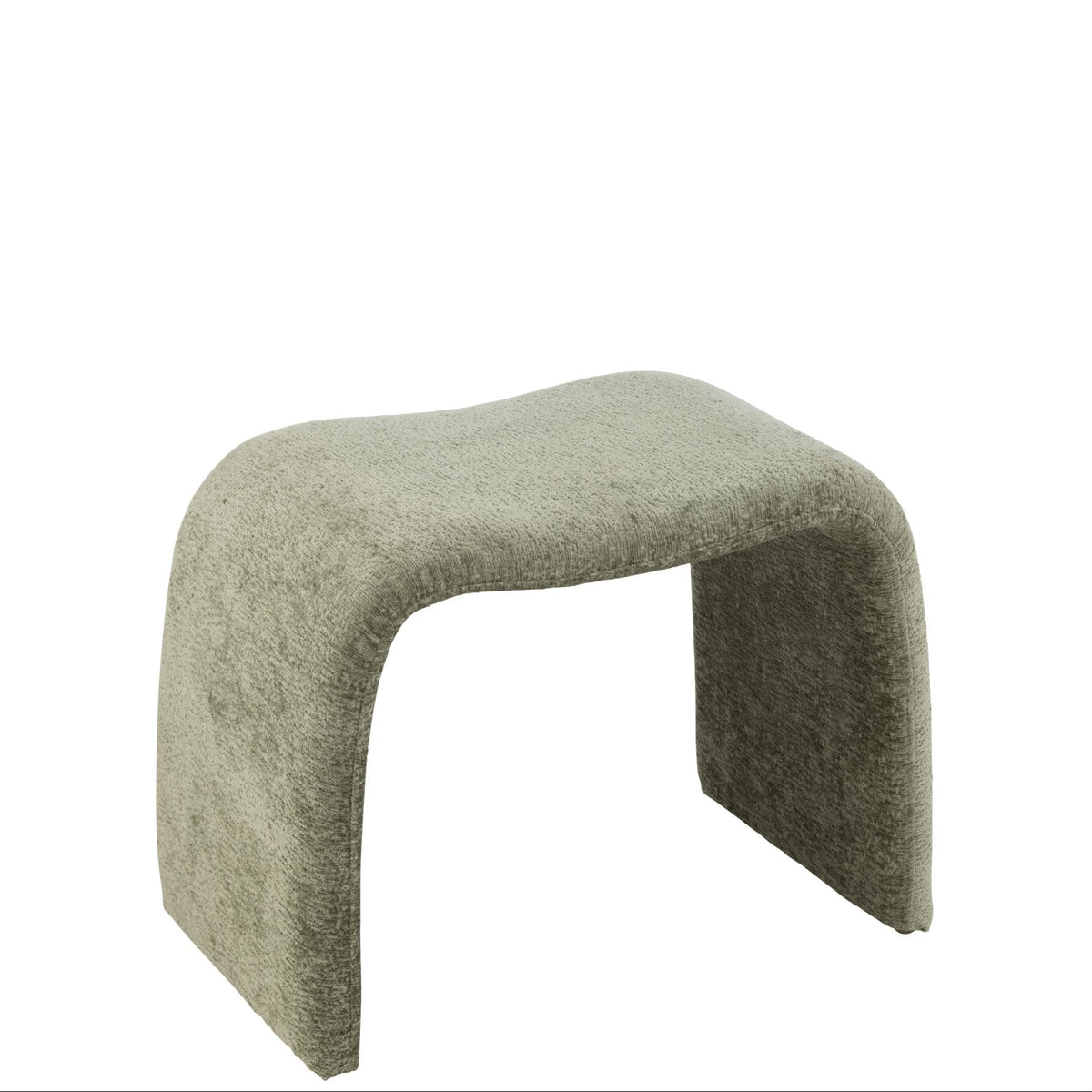 Taburete N Shape Textil Verde Menta J-Line