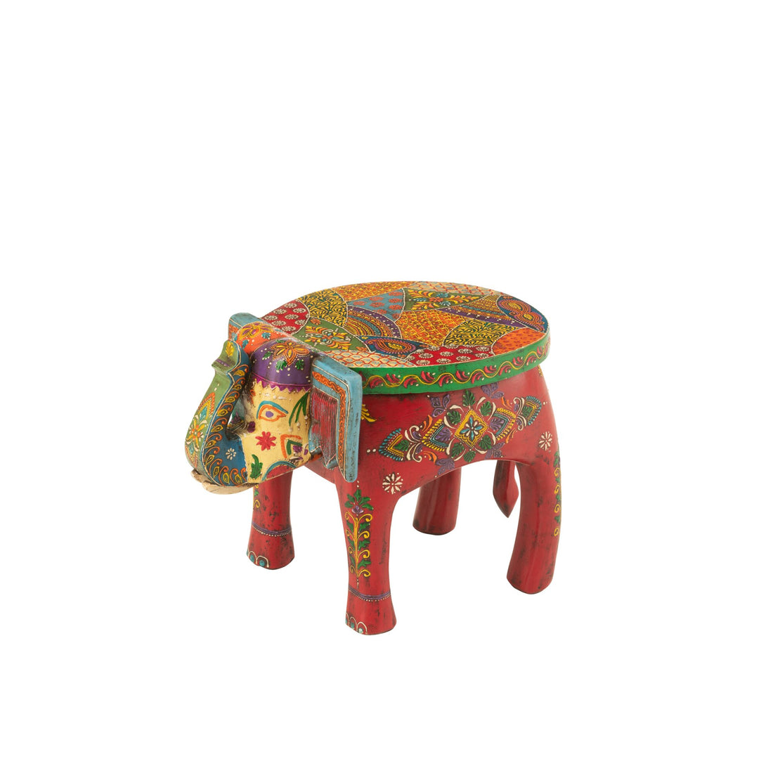Taburete Elefante Delhi Madera de Mango Mix J-Line