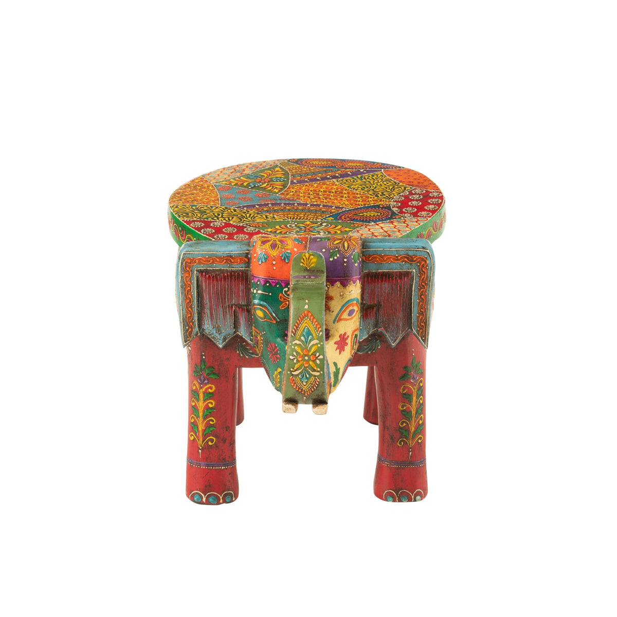 Taburete Elefante Delhi Madera de Mango Mix J-Line