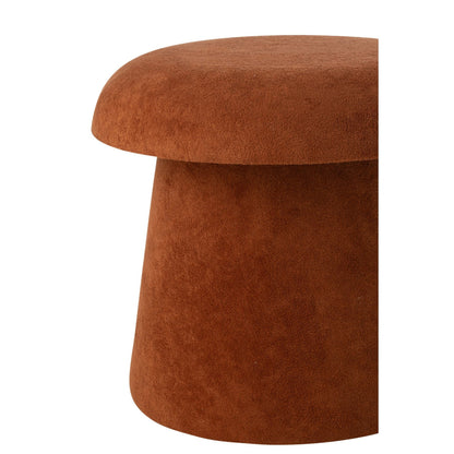 Taburete seta MDF terracota pequeño J-Line